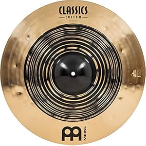 Meinl Cymbals Classics Custom Dual 20″ Crash Cymbal voor Drumset, Donker/Briljant — Made in Germany — B12 Bronze, 2 jaar garantie, (CC20DUC)