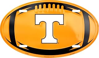 Tennessee Volunteers Metal Oval License Plate 7 x 12