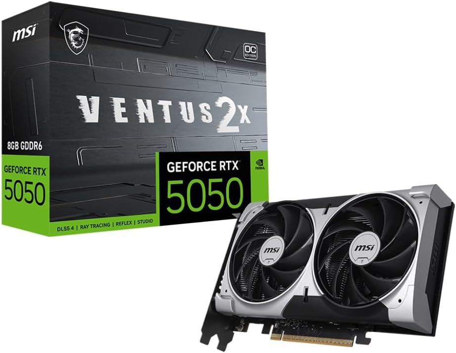 MSI GeForce RTX 5050 8G VENTUS 2X OC Graphics Board VD9272