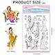 GLOBLELAND Flirtende Frauen Transparente Silikonstempel Mode Kleid Klare Stamps Röcke Handtaschen High Heels Silikonstempel Für Kartengestaltung DIY Prägung Journaling