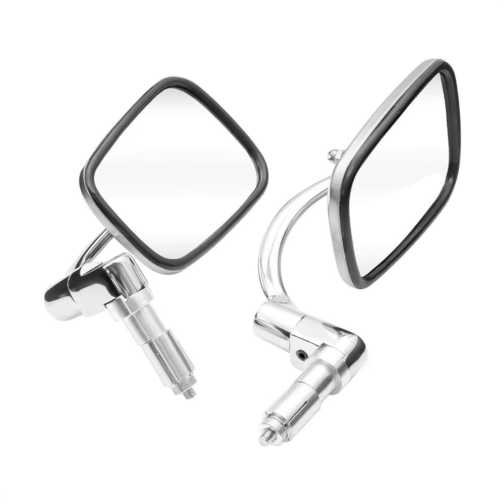 Retrovisores de aluminio cromado generales para manillar de 22mm 5