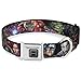Buckle-Down Dog Collar Seatbelt Buckle 7 Vivid Avengers Action Poses Multicolor, 1
