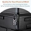 TSA Approved Cable Luggage Locks, Re-settable Combination with Alloy Body, Black 2 Locks. #5