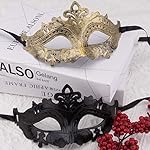 FEQO 48 Pieces Masquerade Masks Vintage Antique Masks Venetian Masks - Image 3