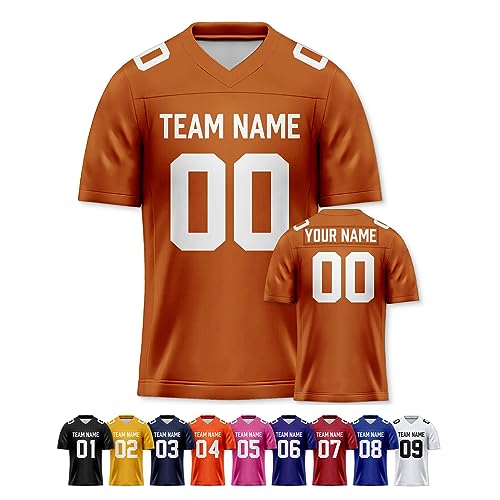 Image of Custom Replica Football Jersey with Name Number Logo