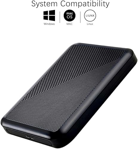 Miniatura 2 de Disco duro externo portátil ultra delgado de 1 TB USB 3.0 HDD Almacenamiento para PC, Mac, Laptop, PS4, Xbox One