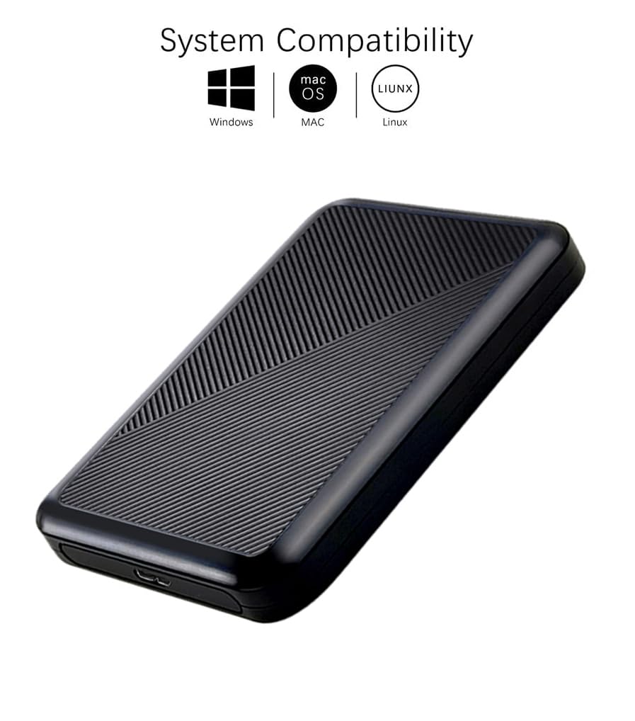 HDD 1TB USB 3.0 Portatile Per PC Mac Laptop - Dettaglio
