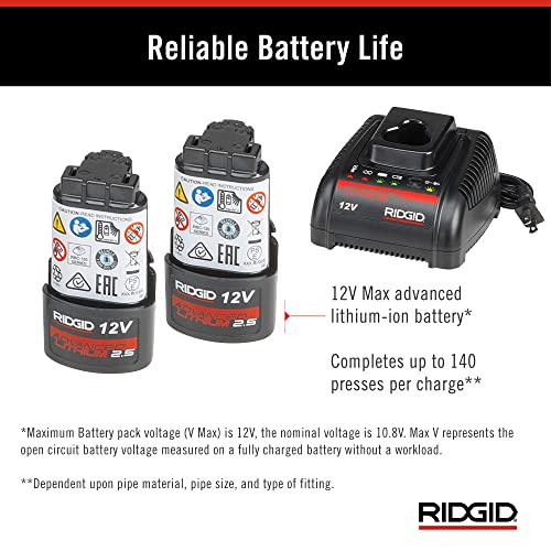 Ridgid 57363 Model Rp 241 Compact Press Tool Kit With 1/2"-1-1/4" Pro Press Jaws And Bluetooth #TOP5