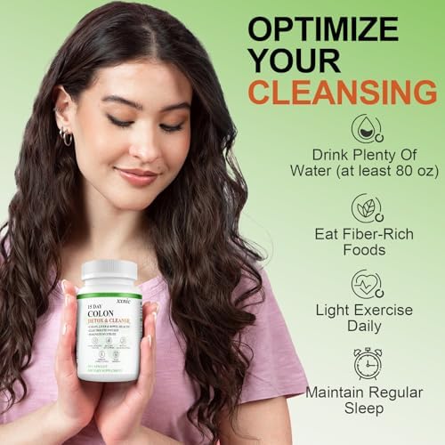 Colon Cleanse, Colon Broom, Colon Cleanser & Detox, Advanced Gut Cleanse Detox for Women & Men, Body Cleanse, 30 Capsules 6 51eRGcNdkaL. AC