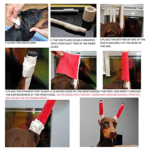 Ziyue Doberman Dog Ear Posting Kit, Dog Ear Stand Up Support Tool, Dog Ear Tap For Doberman Pinscher Dog #TOP5