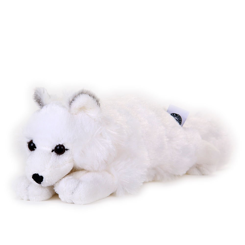 Amazon.co.jp: カロラータ ホッキョクギツネ ぬいぐるみ (ねそべり