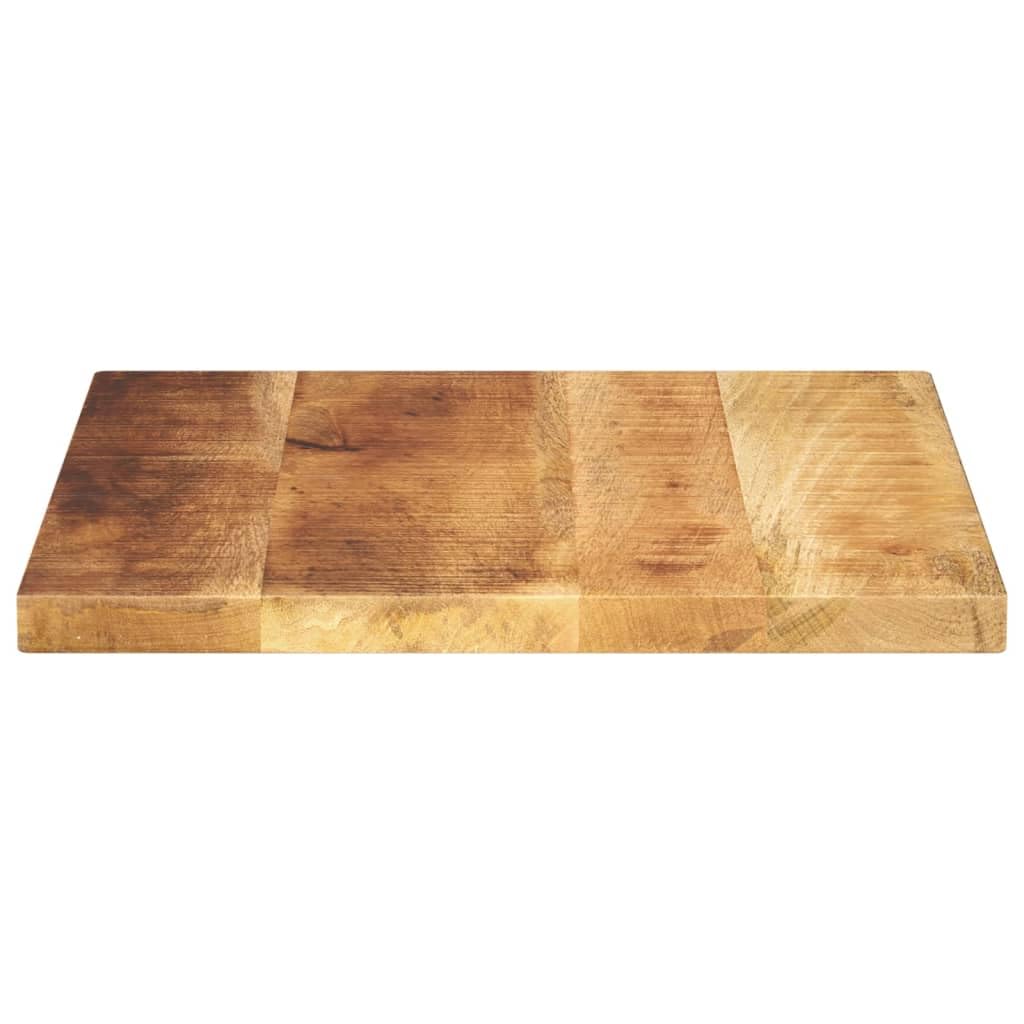 Accessori per tavoli-Piani da tavolo-Top 50x50x3,8 cm quadrato in legno massello grezzo mango