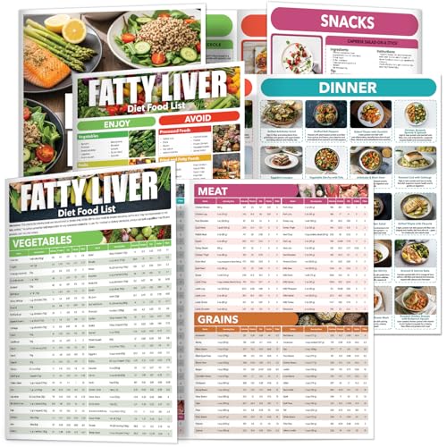 3 Pieces Double-side Laminated Fatty Liver Food List and Meal