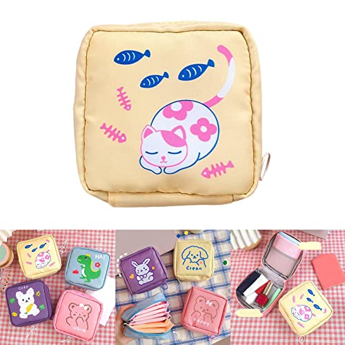 harayaa Saco de Armazenamento de Guardanapo de Desenho, Reutilizável com Zíper, Bolsa Lavável, Supor