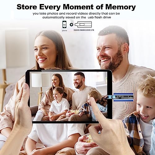Image of EATOP USB Flash Drive 1TB iPhone Memory Stick Storage for Photos and Videos, iPhone Photo Stick Storage Flash Thumb Drive Compatible with iPhone iPad Android and Computers (Dark Blue)