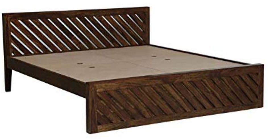 Image of Bed Solid Sheesham Wood for Your Bedroom Delivery Condition-DIY(Do-It-Yourself) Solid Wood King Bed (Finish Color - Natural Finish, Delivery Condition - DIY(Do-It-Yourself))