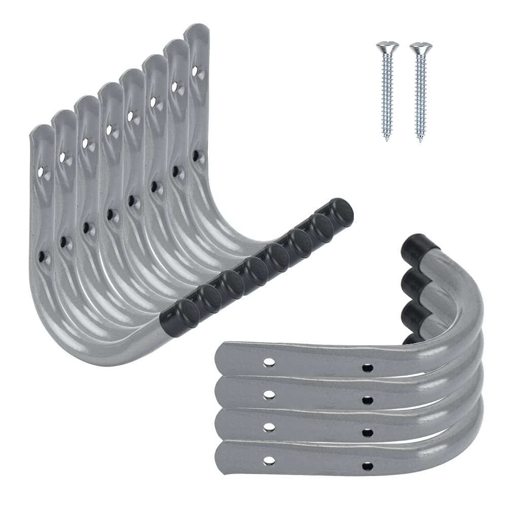 HOME MASTER HARDWAREStorage Hooks J Utility Hooks Steel Garage Hook Grey 12Pack