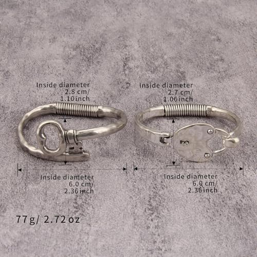 Bjesinmo Bangle Bracelets for Women Silver Chunky Cuff Bracelet for Her Him by Bjesinmo - Used condition - Image 6