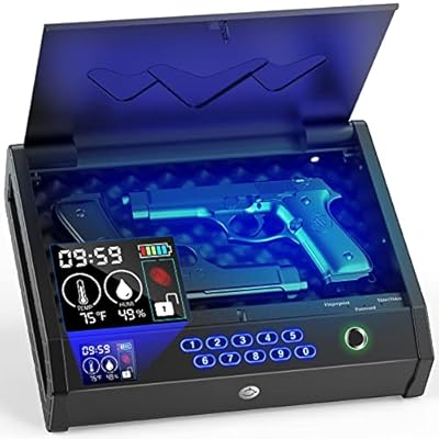 HOLEWOR Gun Safe, Biometric Gun Safes for Pisto...
