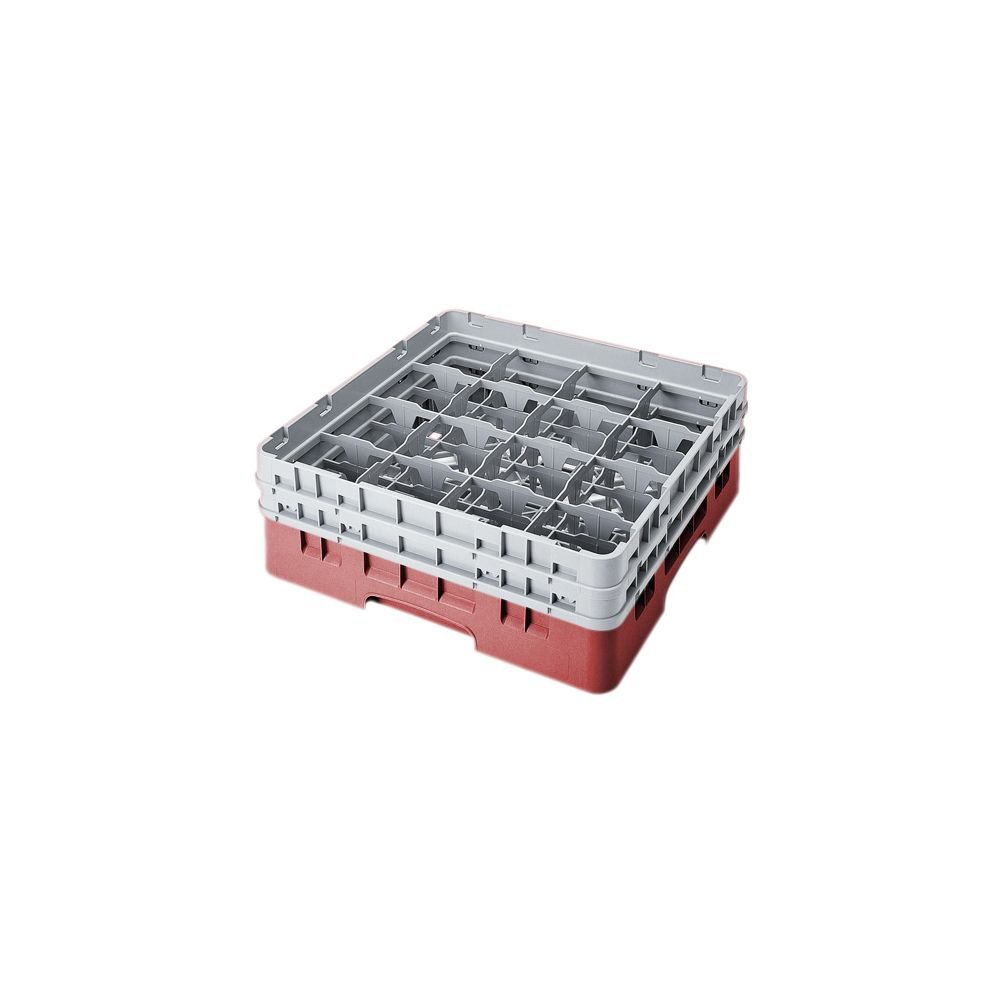 Camrack Glass Rack, W/2 Extenders, Full Size, 16 Compartments, 4-3/8'' Max. Dia., 5-1/4'' Max. (4 Pieces/Unit)