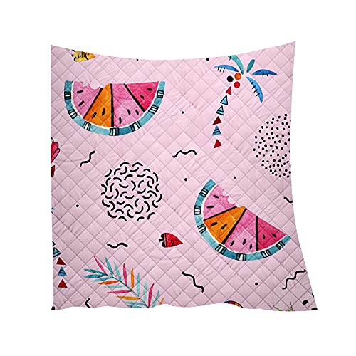 Couvre lit matelassé anti-plis en microfibre douce pour lit double et simple