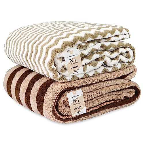 Image of NFI essentials Microfiber Super Absorbent Bath Towel (57 inchx30 inch) Soft Bath Towel for Multipurpose Use for Sports, Travel, Fitness, Yoga, Bathroom, Gym (TOW-3-P2 & P3 (Pack of 2))