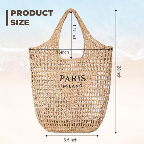 Pleneal Handmade Woven Rattan Tote
