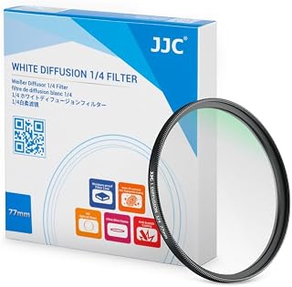 JJC 82 mm biały dyfuzor 1/4 filtr miękki dyfuzor świecący filtr obiektywu, mgiełka senny efekt kinowy filtr aparatu do fotografii portretowej/otoczenia/wideo/vloga
