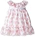 Laura Ashley London Girls' Flower Printed Ruffle Dress