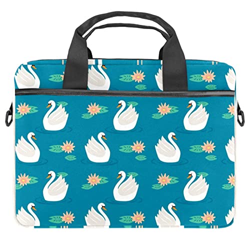 Housse ordinateur 13 14 pouces sac à bandoulière cygne multicolore