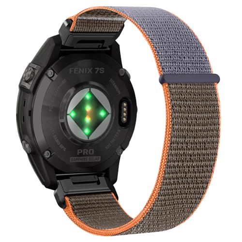 MiKoyi 20mm �i�C���� �N�C�b�N�t�B�b�g �r���v�o���h Garmin Descent Mk3S/Mk3Si/Fenix 7S/7S Pro/6S/6S Pro �X�|�[�c���X�g�o���h ���K�ŒʋC���̂�������p�X�g���b�v Garmin Fenix 5