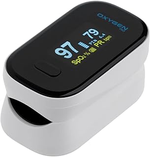 Oxygen Pro Oximeter, Oxygen Monitor Finger Adults - CE Approved Portable Heart Rate Monitor for Sats Monitoring of Pulse and Saturation of Blood Oxygen Levels - Clear Display, Batteries Included