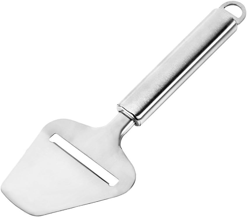 Stainless Steel Classic Cheese Slicer Cutter with Heavy Duty Blade and Safe Handle Professional Vegetable Cheese Slicers Peeler for Hard and Soft Cheese