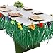 Produktbild Hawaii Luau Tischröcke - L (24ft (731,52cm), H (30cm) Grün Tischröcke für Hawaii Tiki Bar BBQ Tropischen Garten party , Beach party, Pool party, Sommer party, Hawaii Party und Geburtstag Dekoration