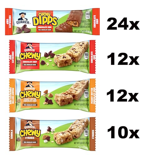 Quaker Chewy Granola Bars, Chewy & Dipps 4 Flavor Variety Pack thumb #4