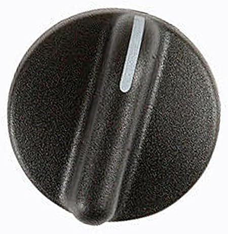 Amesias Trash Compactor Knob - Black, Round, 9.5mm x 13.73mm, Appliance Part