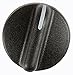 Amesias Trash Compactor Knob - Black, Round, 9.5mm x 13.73mm, Appliance Part