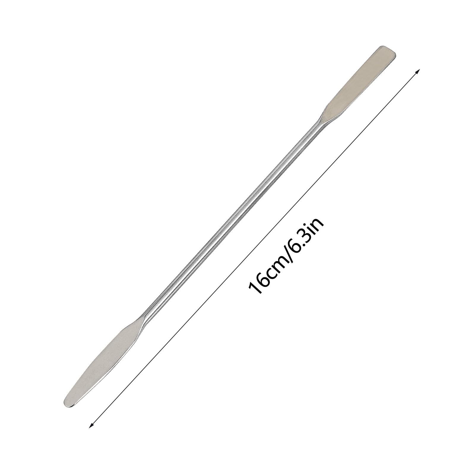 2 PCS Stainless Steel Lab Spatula, Lab Laboratory Mini Double-Ended Spatula, Lab Mini Double Ended Spatula, Micro Spatula, Semi-Micro Shovel Tapered Arrow End Flat Ends — Amazon image 2
