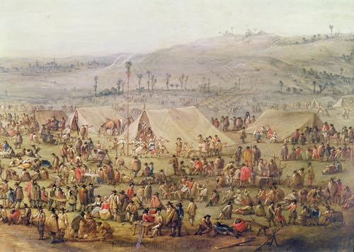 Poster Campement militaire Robert Van Den Hoecke toile de salon