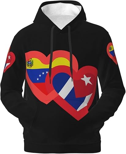 Men's Pullover Heavyweight Fleece Hoodie Vintage Hoodies Long Sleeve Casual Sweatshirt with Pocket for Men