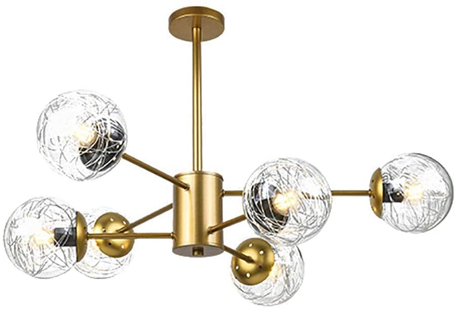 Spoutnik à molécules d'aluminium design moderne E27 lustre pour salon et chambre