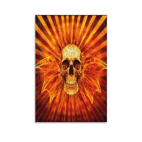 Portrait abstrait poster bureau chambre et salon deco toile 60x90cm