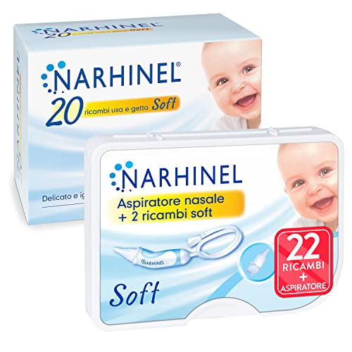 Pacchetto di Narhinel Aspiratore Nasale Soft + 20 Ricambi usa