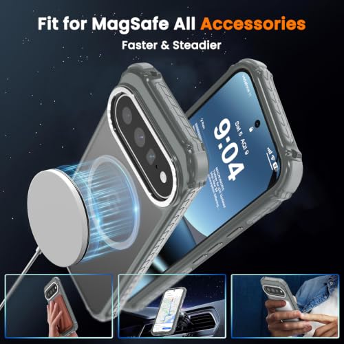 DEERLAMN Magnetic Case for Pixel 11 Pro XL/Pixel 10 Pro XL, Matte Gray - image 4