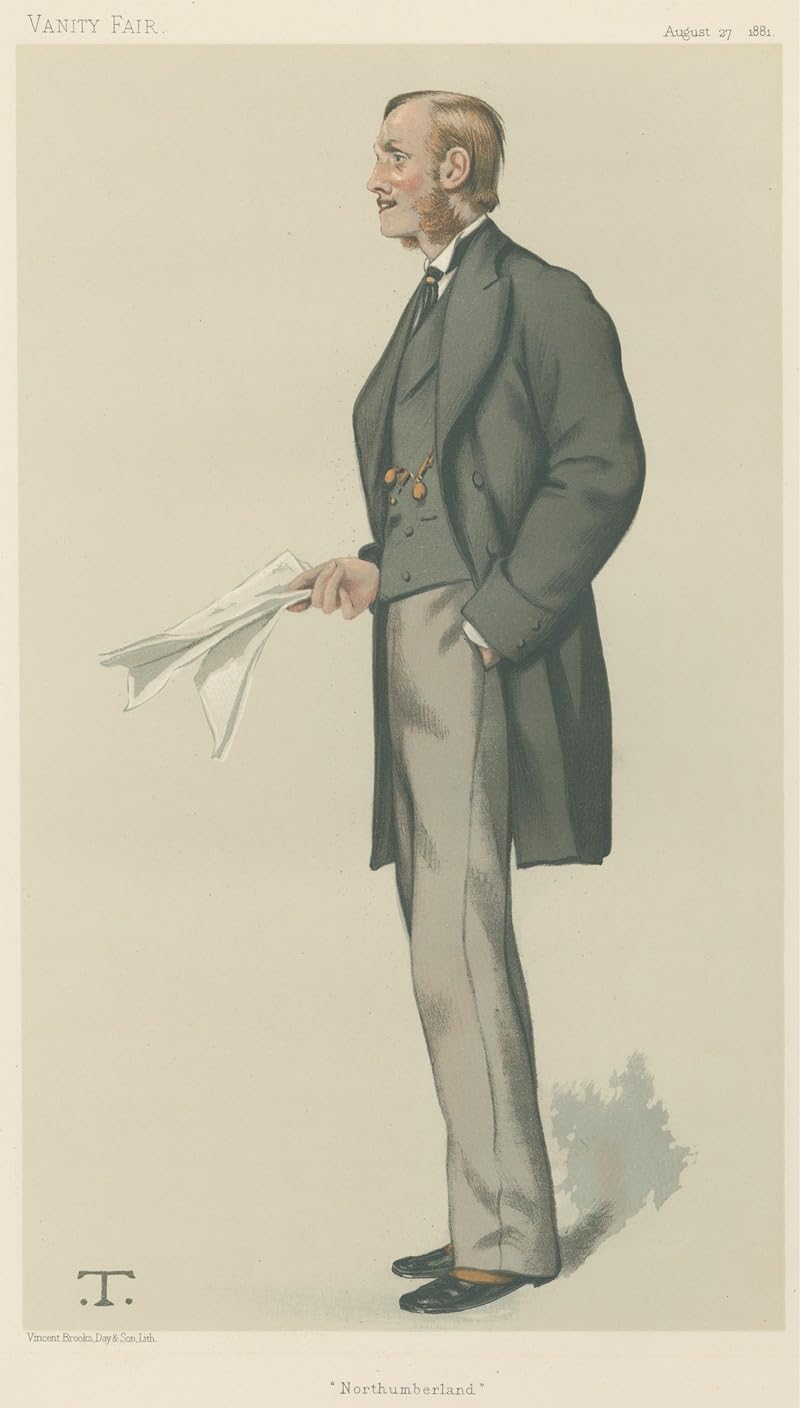 Politycy – 'The Hume of Percy'. Książę Northumberland. 14 czerwca 1884 (1884) plakat wydruk autorstwa Leslie Matthew Ward (24 x 36)