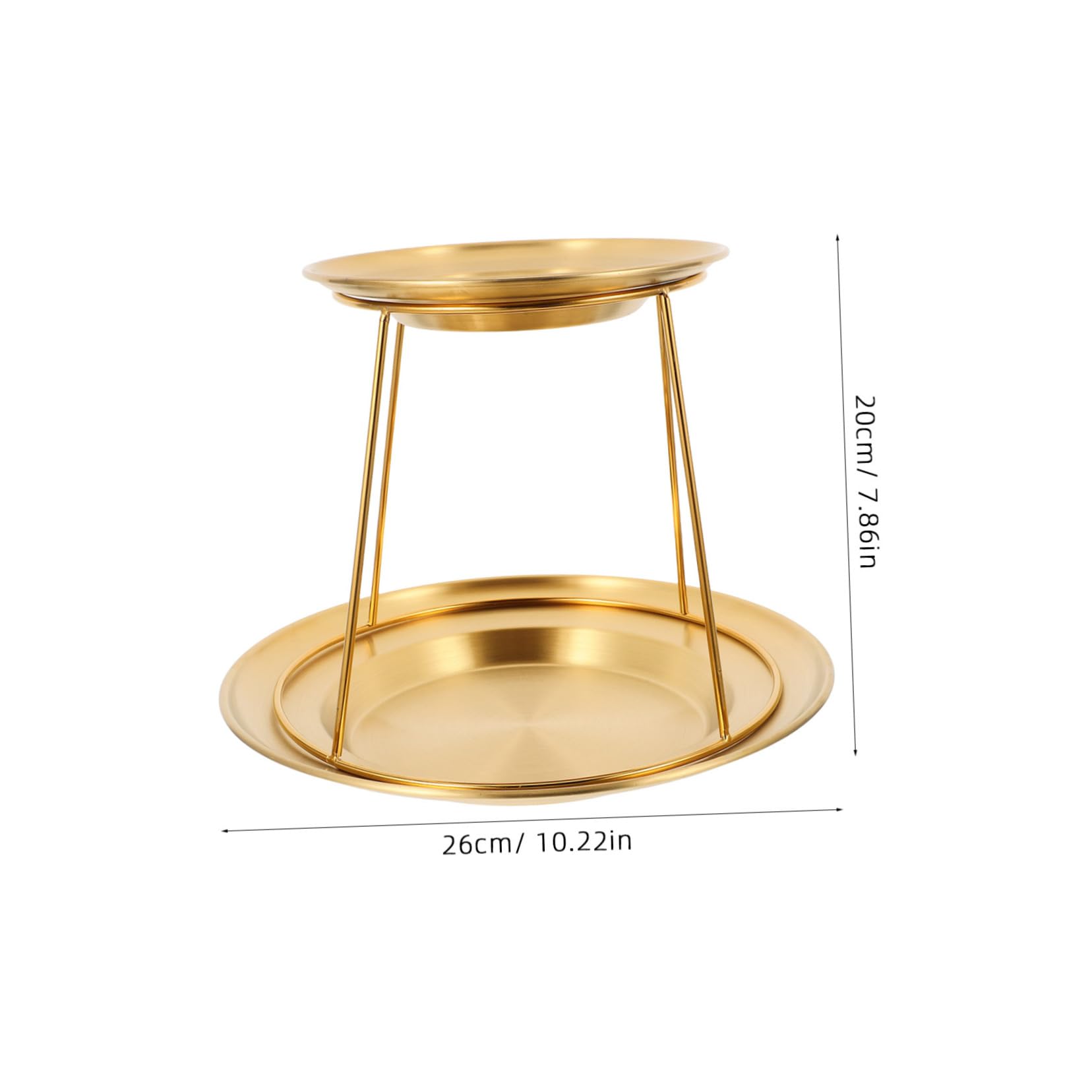 Alipis Stainless Steel 2 Tier Seafood Platter Set Display Riser Dessert Plate for Buffet Cupcake Stand Cake Stand 3 Tier