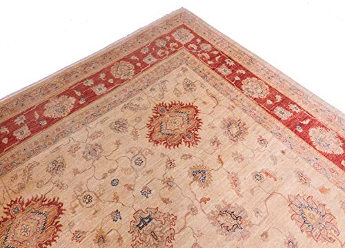 RUG PRINCE Afghan Ferahan Ziegler Luxus Teppich Handgeknüpft 250x370 Rot – Bild 7