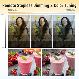 40x40cm Kit Softbox LED con Telecomando, Luce Fotografica con Lampadine 7500K e 160 cm Treppiede, 3 Temperature Colore, Luminosità Regolabile - Luce da Studio per Foto, Video, YouTube e Streaming