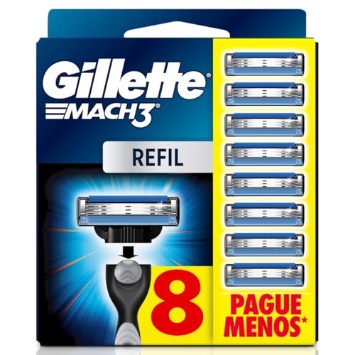 Gillette Mach3 - Carga para Aparelho de Barbear, Leve 8