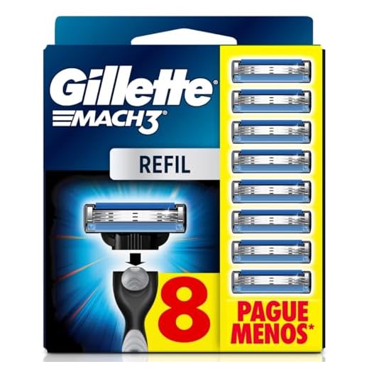 Carga para Aparelho de Barbear Gillette Mach3 - Leve 8 Pague 6